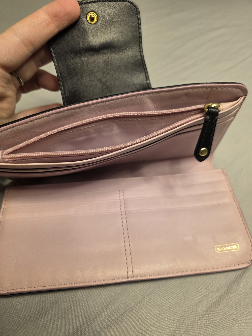 COACH Madison Slip Op Art Wallet Black - Picture 4 of 6